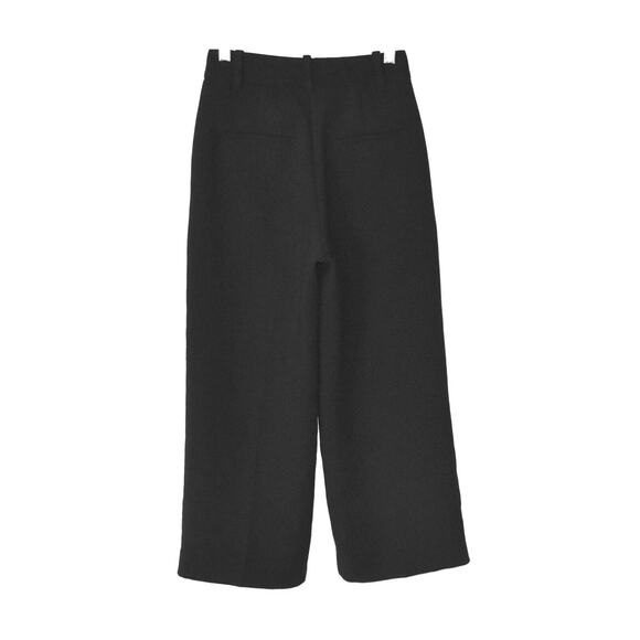 A5 Auth WILFRED Black Pleated Front Straight Relaxed Trouser Pants Size 00 - Picture 3 of 7